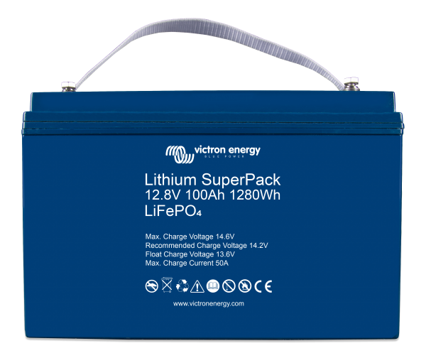Lithium SuperPack 12.8V 100Ah 1280Wh (front)