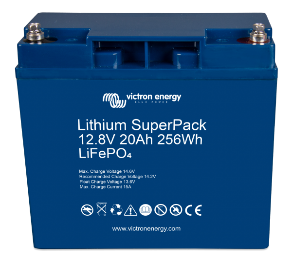 Lithium SuperPack 12.8V 20Ah 256Wh (front-angle)